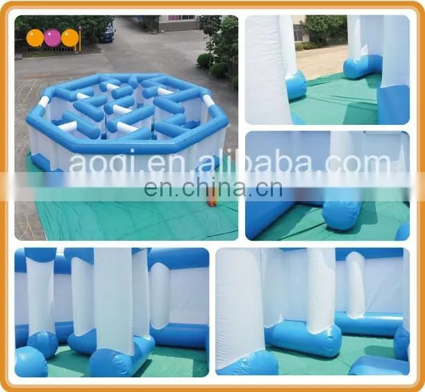 Round interactive inflatable game labyrinth inflatable maze for outdoor leisure activities