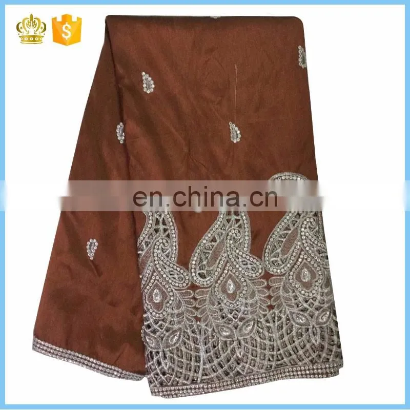 Guangzhou China most popular George Lace Fabric Embroidery Lace with sequins H16012434