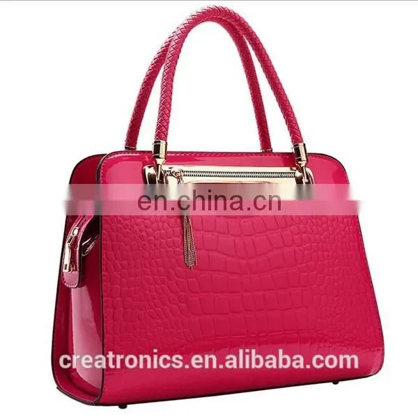 CR high reputation manufacture fashion stylish shell shaped pu leather women handbag brand