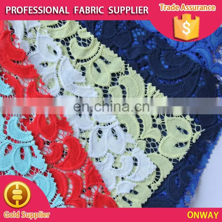 original design china textile women garment fabric nylon cord lace