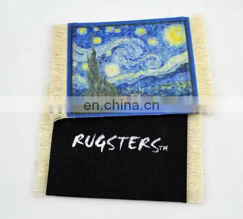 promotion rug design cup drink coasters