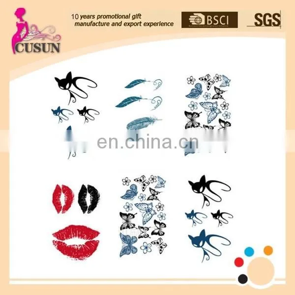Temporary newest hot sale metallic temporary body tattoos gold silver jewelry tattoos