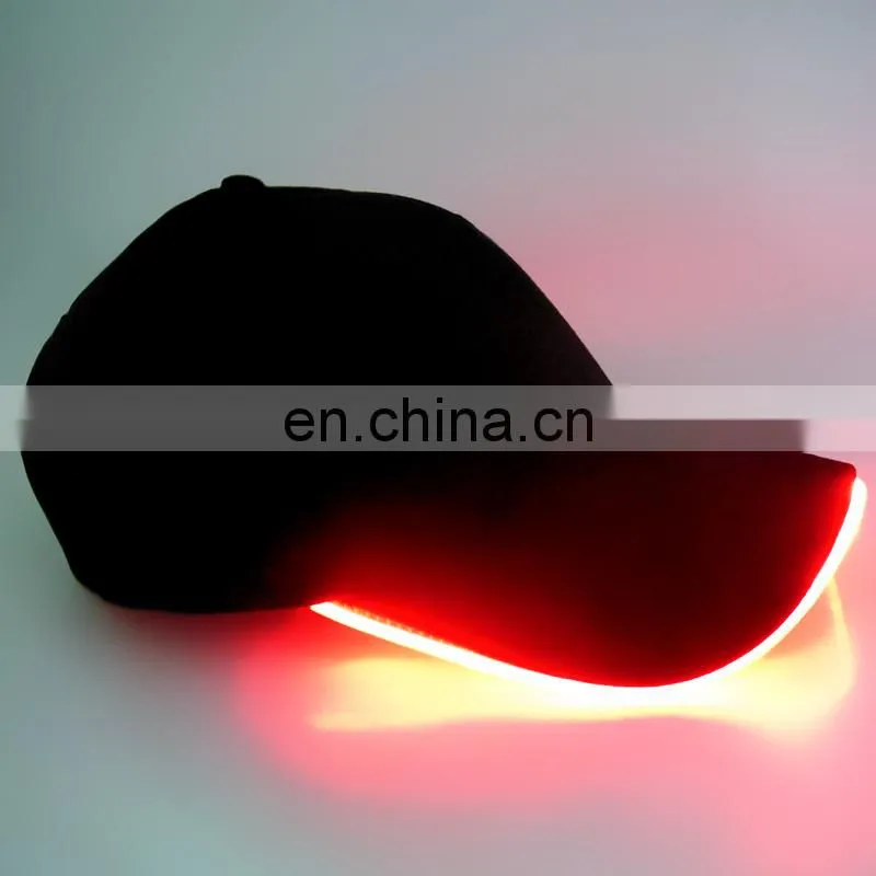 Hot-sale soft led flashing baseball cap for party event in the dark