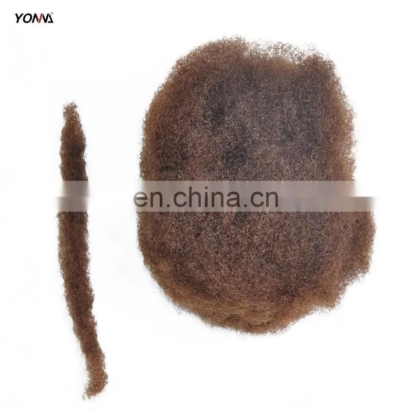4pcs/lot tight Afro Kinky Bulk Hair 100% Human Hair For DreadLocks,Twist Braids Nautral Color 4# Hair