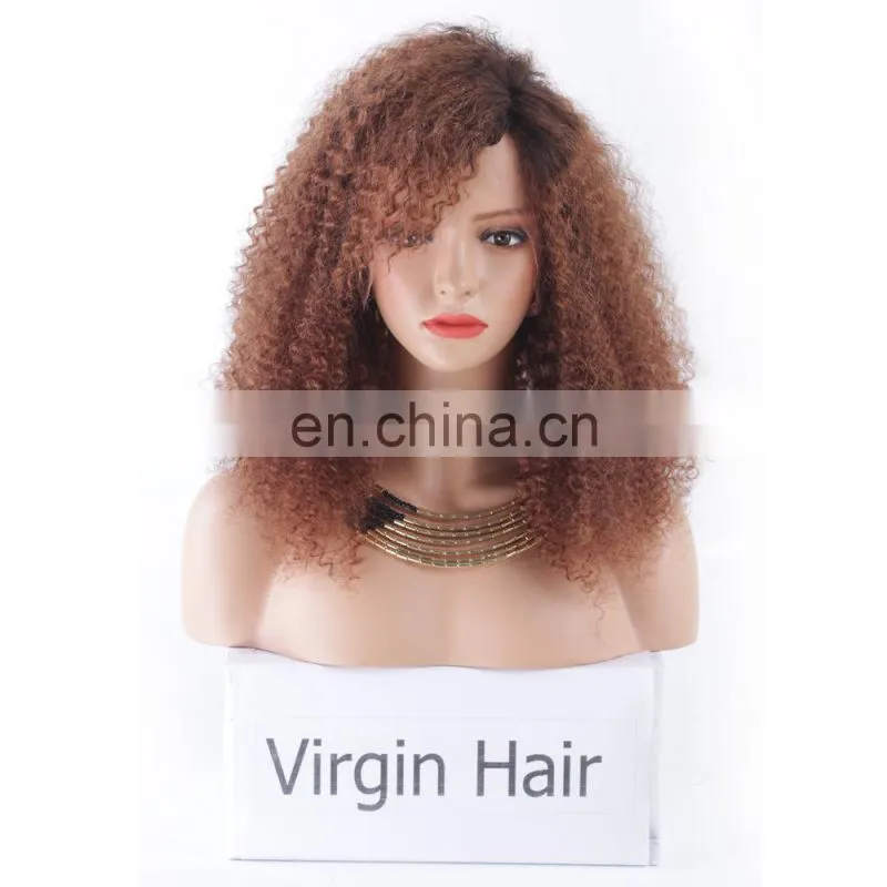 Youtube sex afro kinky curly hair lace front human hair wig