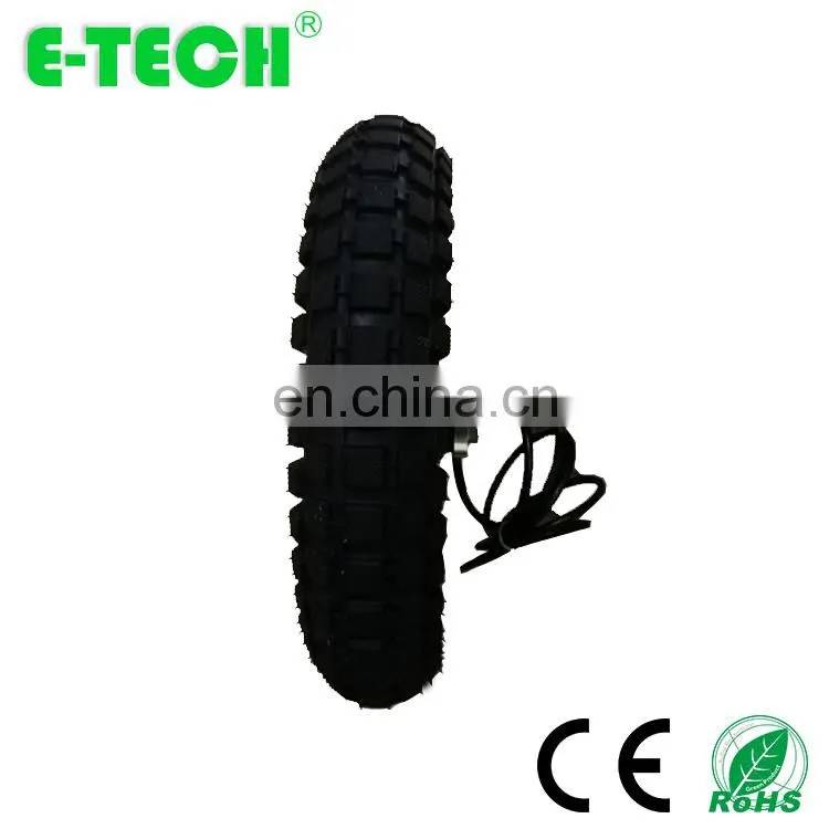 Hot sale 12 inch self-balancing drift DC brushless gearless car motor with tire