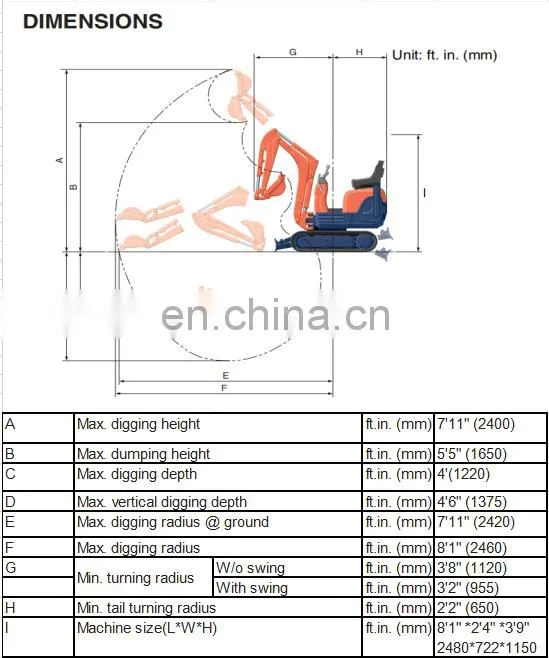 best selling mini digger 800kg garden mini excavator