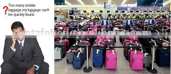 Top quality soft silicone luggage tag/ bag tag