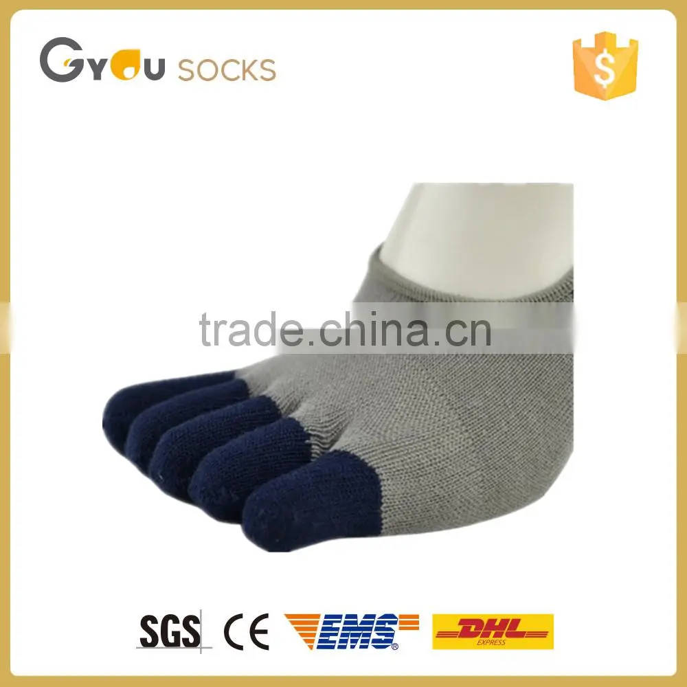 New arrival silicon anti-slip solid color invisable toe ankle socks for women
