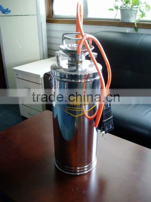 (4719) 17L stainless steel manual pesticide sprayer with brass sprayer nozzle; water pressure srayer pump