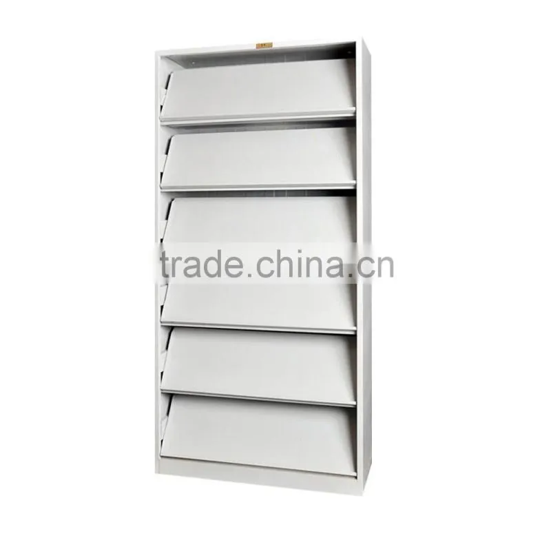 (DL-B1 )5 layers foldable metal display rack for newspaper or magazine/ storage metal book rack
