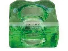 beautiful green glass brick for decroative