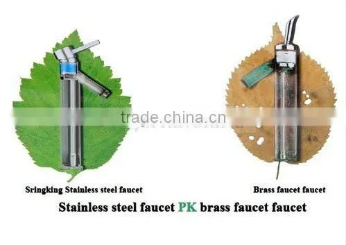 Deck mounted stainless steel type of water tap