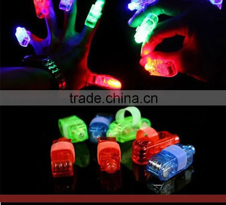 2016 New High Quality Cheap Colourful Flashing Led Finger Lights Party Decorations