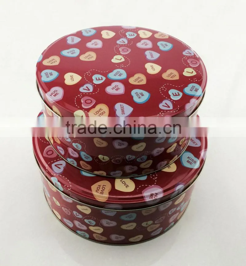 Cylinder shape container Cookie Tin Sets
