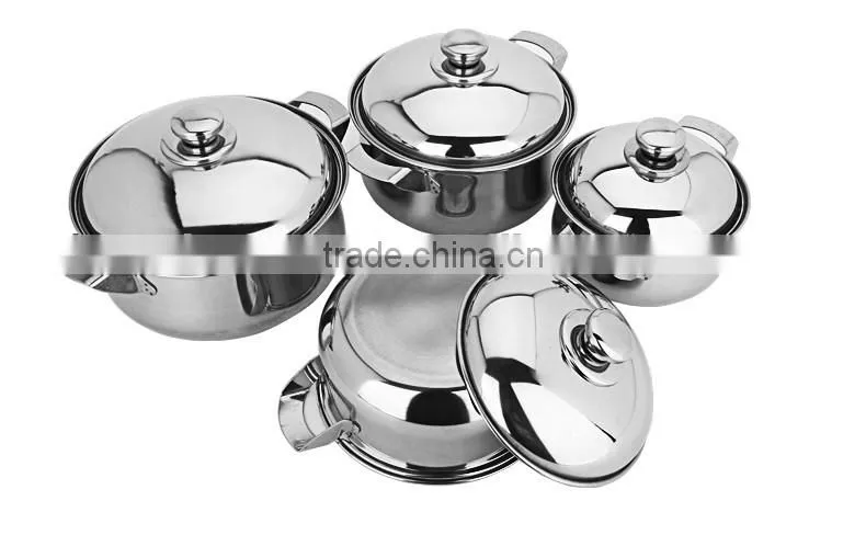 hot sale stainless steel kitchen appliance cooking pot set/ soup & stock pots type