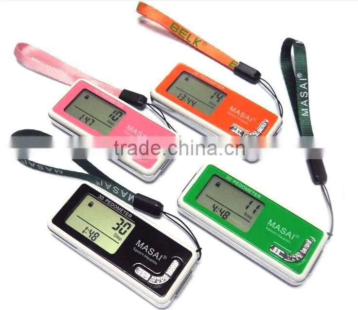 professional customized 3d multifunctional g sensor pedometer manual