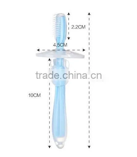 Wholesale FDA&LFGB Silicone Baby Bendable Training Toothbrush