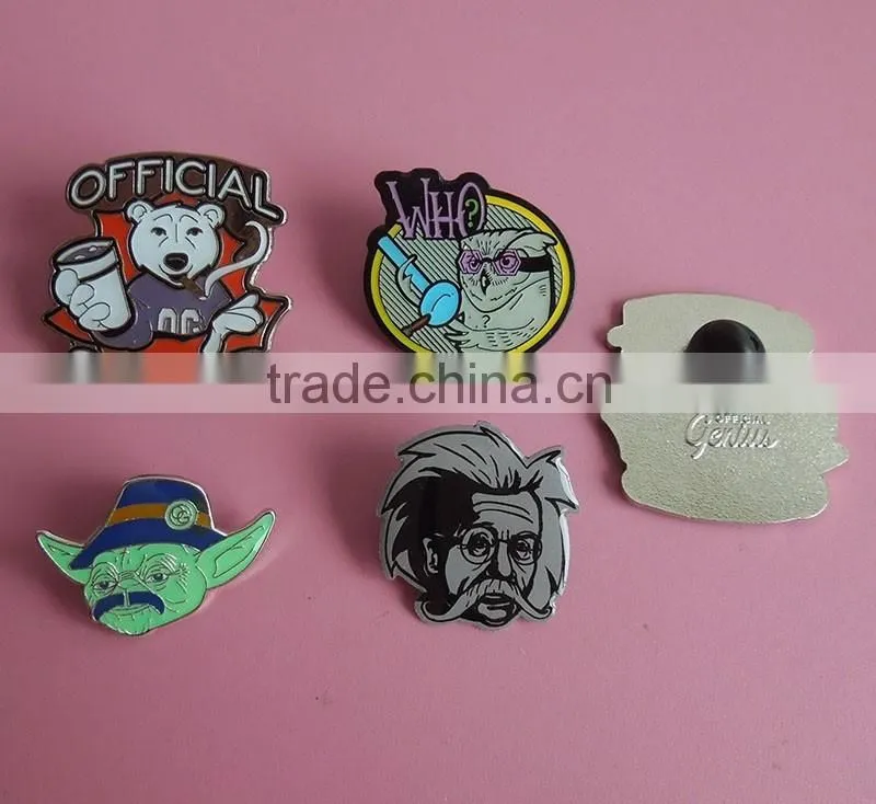 Rock USA zinc alloy badge metal lapel pin