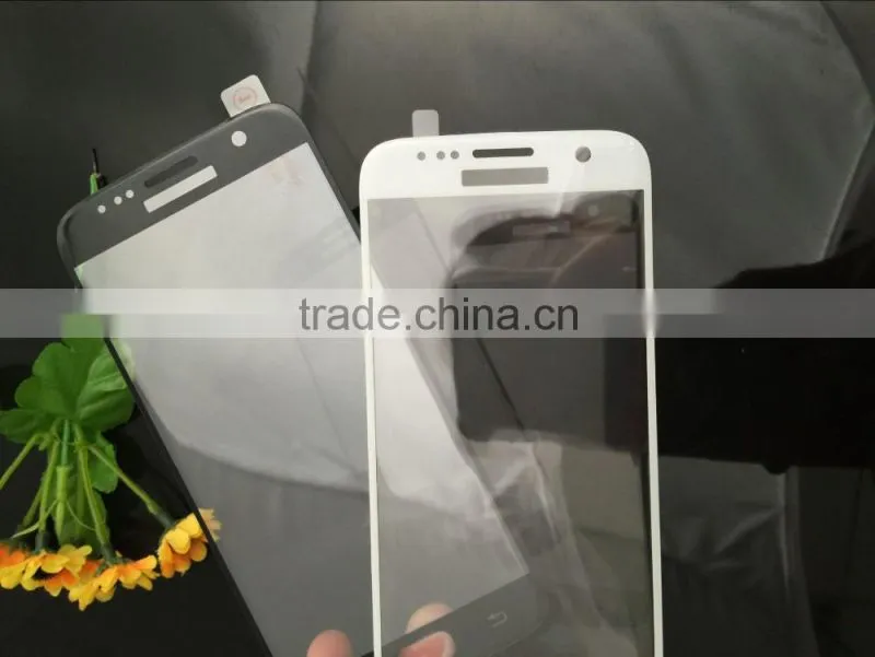 0.33mm 3D Silk-printed tempered glass screen protector for samsung S7 tempered glass