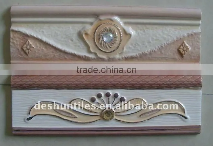 High Quality Fashion Design Ceramic bathroom border tile