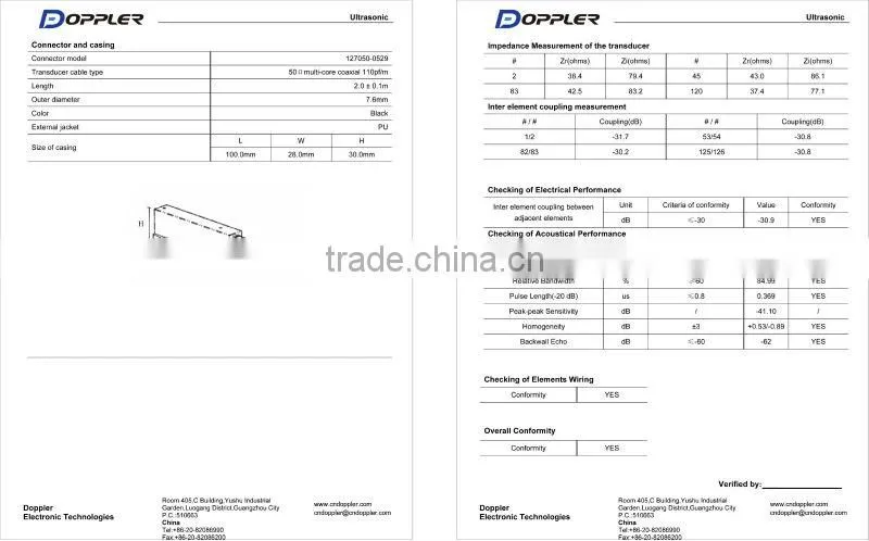 Linear array deep penetration transducer