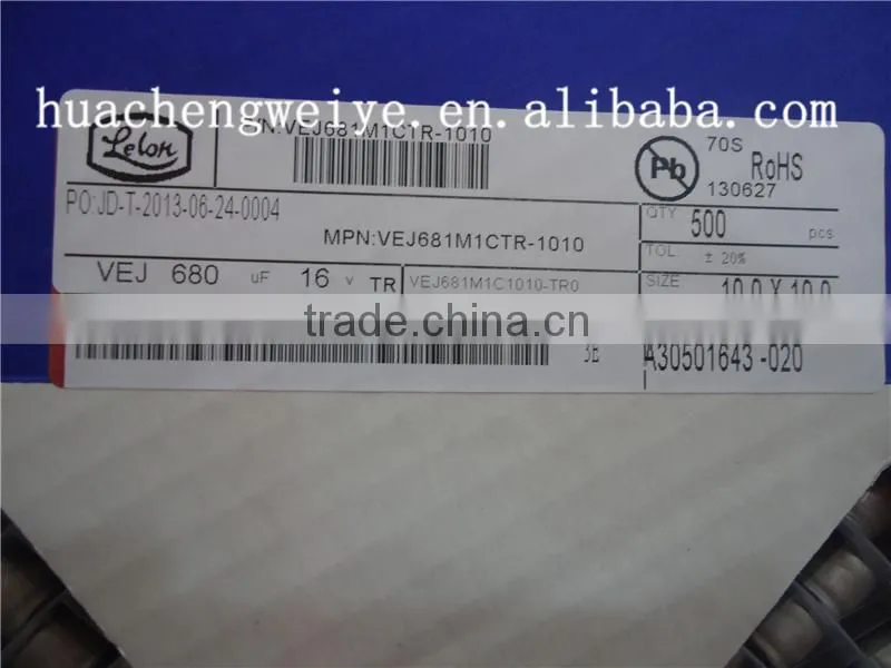 SMD Aluminum electrolytic Capacitors 680UF 16V 10*10