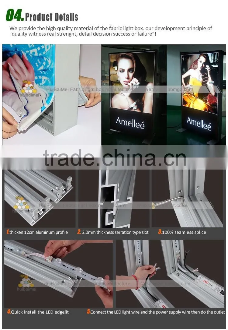 Exhibition Advertising Display Double Sided LED Outdoor Light Box
