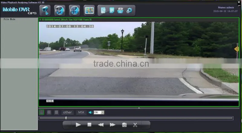 4 CH G-Sensor Car Camera 3G WIFI GPS Mobile DVR Shockproof MDVR
