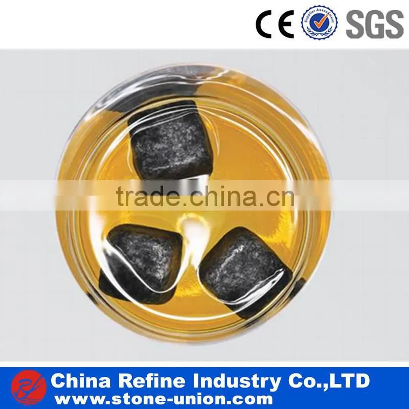 Brown cube granite stone