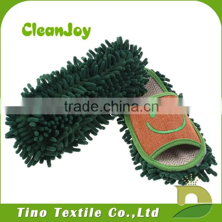 The bottom of the linen chenille indoor winter slipper shoes