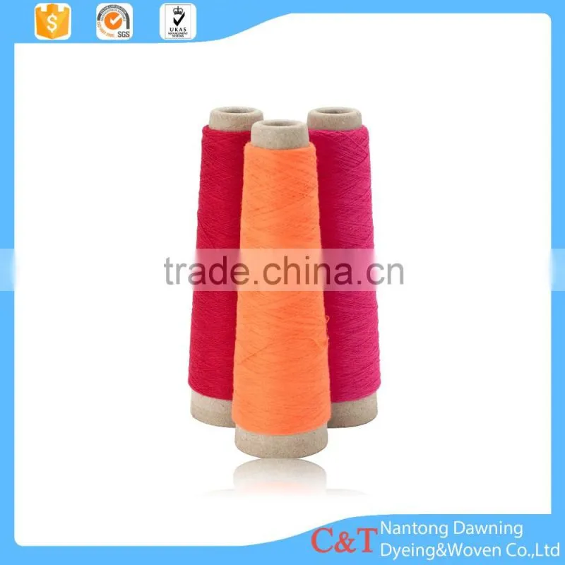 100 spun polyester rayon color yarn