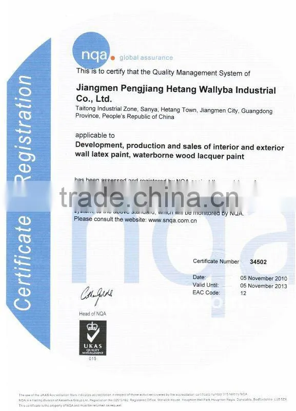 (of all colors) water based antirust metal paint