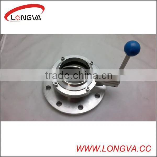 Stainless steel flange flange price butterfly valve