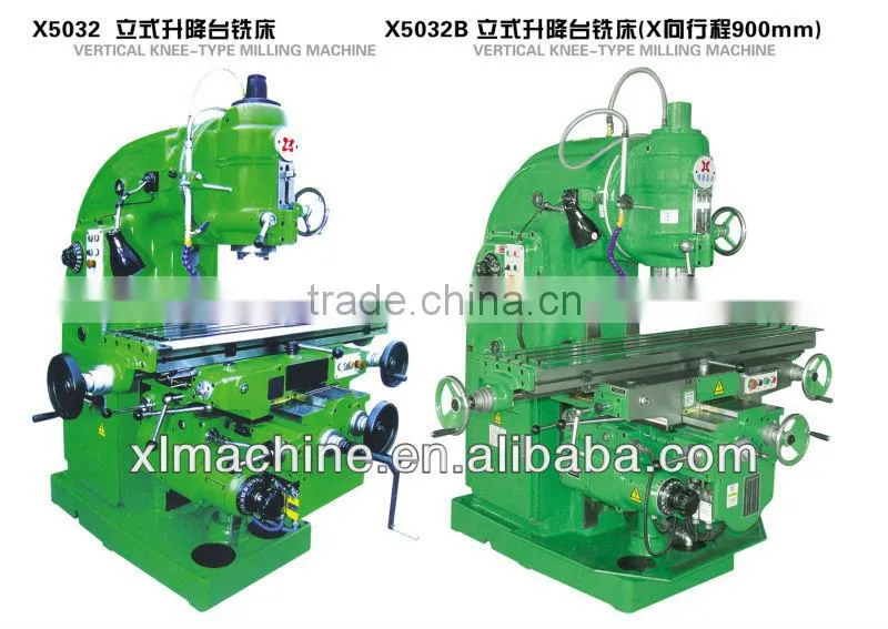 X5032 metal vertical small milling machines