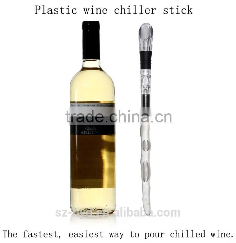 NT-PC02 perfect acrylic red wine cooler stick silicone wine chiller sticks for drinks