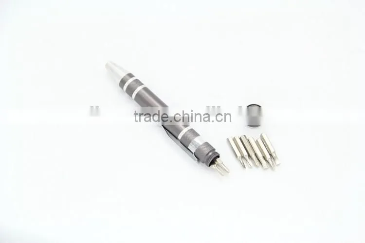 Mini pen shaped pocket screwdriver multi-function screwdriver