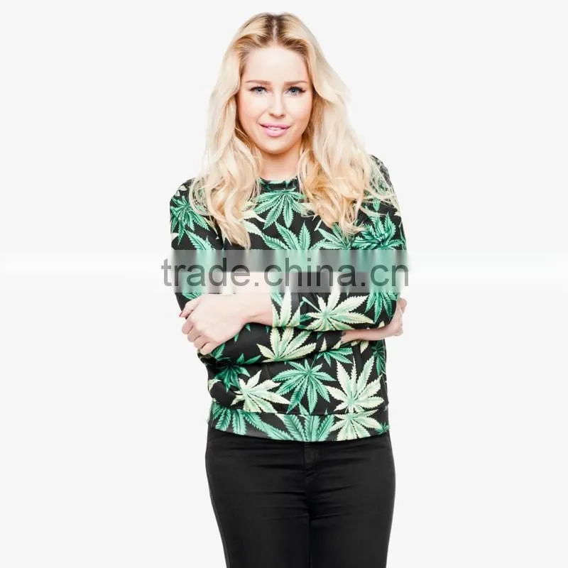 hot sale good quality 3D custom all over sweatshirt printing