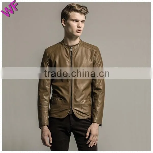 Custom Hight Quality Fashion Mens Leather Jacket