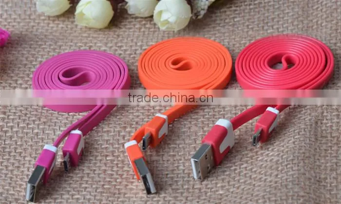 For iPhone USB Cable 100% Original Charger Cable Noodle Design,For Mobile Phone