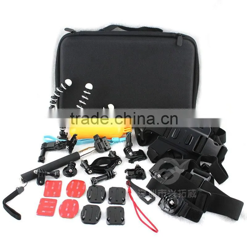 Wholesale Camera accessories kit for Go Pro , floaty Bobber, Monopod and Suction Cup Mount for Gopro hero 4/3+/3/2/1