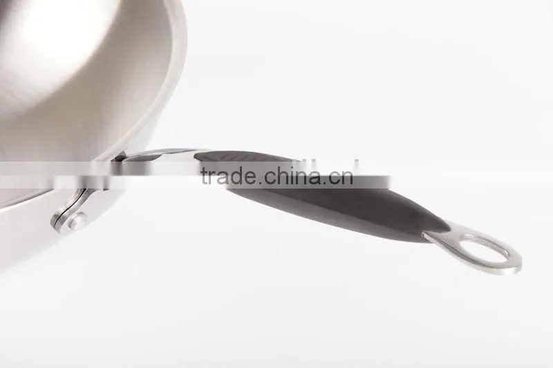 5 Ply Steel S S fry pan for induction cooker