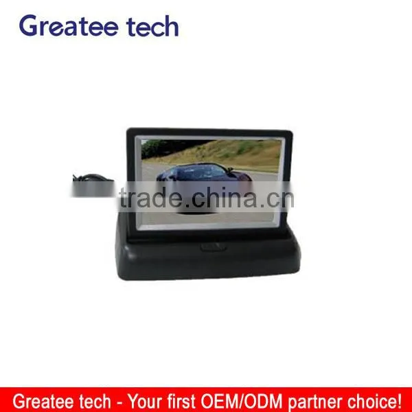 factory best Foldable 4.3 inch rearview Car LCD Monitor