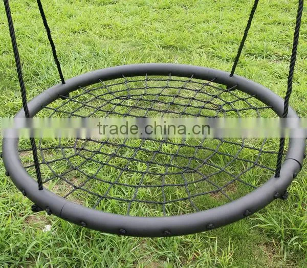 DKS Birds Nest Swing with Rope wrapped Swing, height adjustable net swing