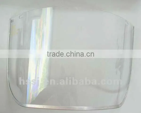 2016 hot selling protective face shield CE standard PC/PVC face shield with helmet transprent face shield manufacturer in China