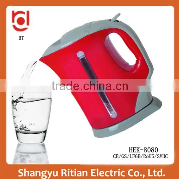 Hot sale household plastic Cordless electric kettle