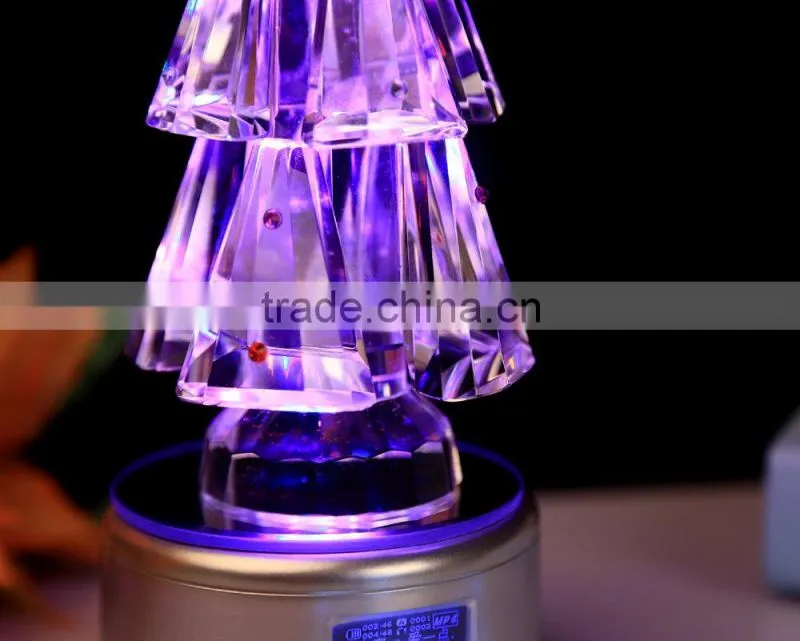 hot sale beautiful colorful crystal Christmas tree
