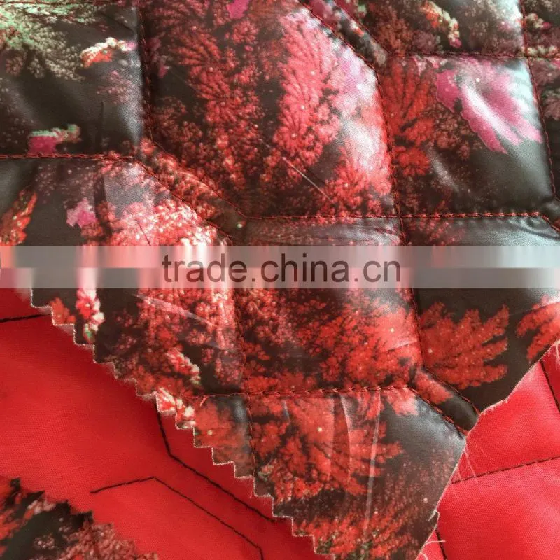 quilting fabric, taffeta printed quilting fabric,quilted winter coat fabric