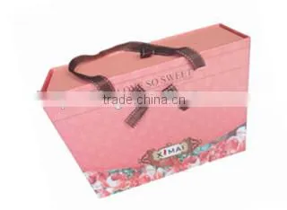 cheap kraft paper bag with handle logo printing