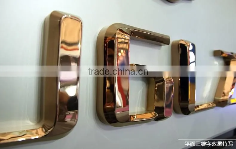 Decorative Metal Logo / brand designer handbags logo Type custom